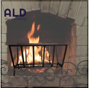 Eisen Holzbrenner Holzständer Kamin Feuerstelle 6 Elemente - Bild 1 von 5