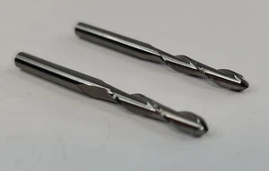1/8" Carbide 2 Flute End Mill CNC Router Bits Shapeoko 2 pcs Balllnose Aluminum  - Picture 1 of 3