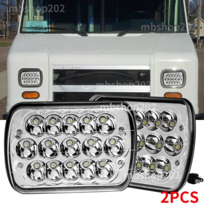 Fit for Freightliner MT-35 MT-45 MT-55 Stepvan DOT 5x7" LED Headlight Hi Lo Beam - Image 1 of 4