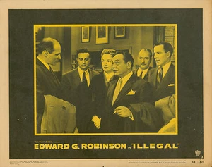 ILLEGAL - 1955 LOBBY CARD - EDWARD G. ROBINSON - JAYNE MANSFIELD - FILM NOIR - Picture 1 of 1