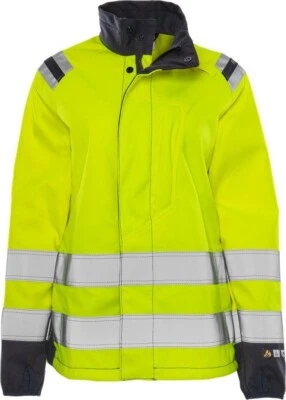 Fristads Flamestat High Vis Damen Softshelljacke Kl. 3 4076 FSS Warnschutz-Gelb/ - Bild 1 von 2