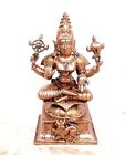 Kupfer Handgefertigt Hindu Gttin Moogambikai Figur Statue Antiker Abschluss