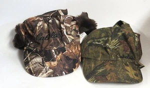 Cabelas Men’s Goretex Camo Hat Size 2XL Ear Flaps Hunting Faux Fur and Cap - Picture 1 of 5