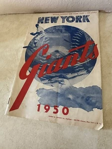 Tarjeta y programa oficial de los New York Giants 1950 - Imagen 1 de 5