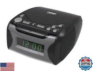Digital Alarm Clock Radio with CD Player and USB Charge Port - Picture 1 of 5
