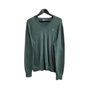 Ralph Lauren Pullover scollo a v verde uomo tg.m - Imagen 1 de 9