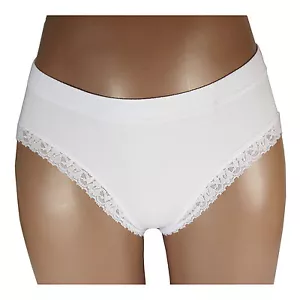 SLIP DONNA DONNA SENZA CUCITURE PIZZO TINTA UNITA MUTANDINE C0023 - Foto 1 di 20