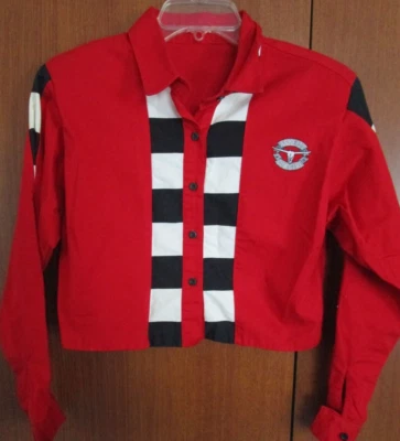 Asphalt Cowgirl Jacket w Checker Accents Sz Small Cotton  Bust 39 Length 16 in - Image 1 of 4