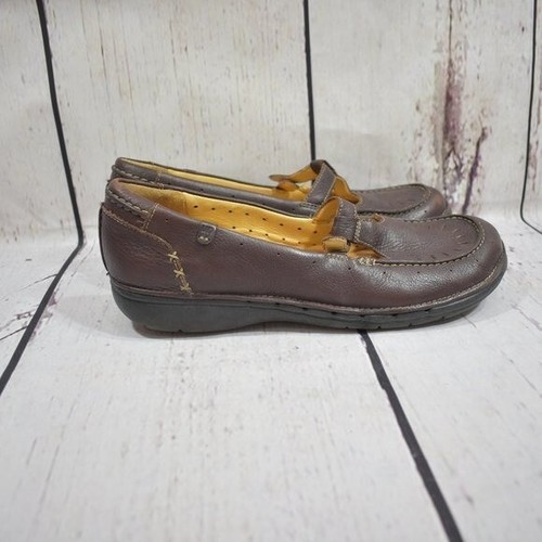 Scarpe slip on Clarks in pelle non strutturata da indossare tutti i giorni 9