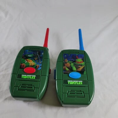 Teenage Mutant Ninja Turtles Walkie Talkies Leo Mikey Donny Playmates Toys TMNT - Image 1 of 4