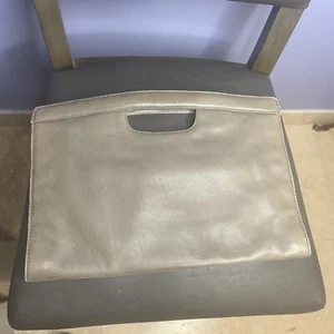 Vintage Authentic Bottega Veneta Made in Italy Gray Clutch / Handbag / Purse - Picture 1 of 14