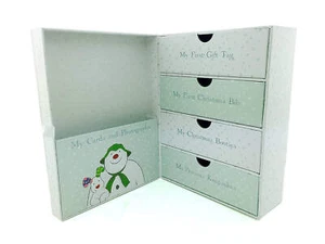 Baby's First Christmas Memories Keepsake Box Raymond Briggs Snowman - Picture 1 of 4