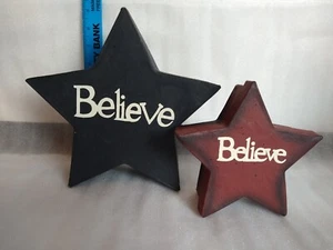 Primitive Stars Boxes Believe Set of 2 - Picture 1 of 3