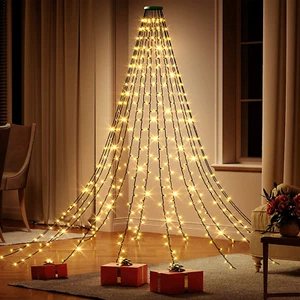 Luce Di Natale Rete Albero Tenda LED Albero Mantello per Decorazione Di Natale - Foto 1 di 14