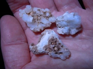 Lote de 3 muestras de cristal crudo Volcano Pocket Quartz de Arizona 125 quilates Ttl - Imagen 1 de 11