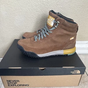 THE NORTH FACE Back To Berkeley lll Leather WP men's boots Brown Size 9 New - Picture 1 of 9