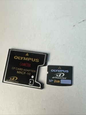 Olympus XD 2 gig picture card W/ CF Card Adapter - Image 1 of 4