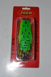 Zoom Bait Company Hollow Body Poppin Frog Topwater Lure LEOPARD (143-419) - Picture 1 of 7
