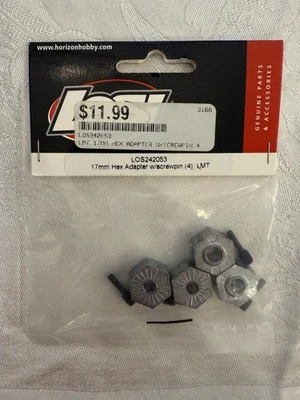 Adaptador hexagonal LOSI LOS242053 17mm con pasador de rosca (4): LMT Foto 1 de 2