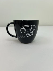 Disney Parks “MR.” Black Coffee Mug Wedding Groom Husband His Mickey Mouse - Picture 1 of 5