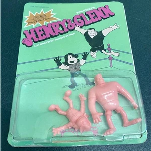 Figuras raras de Tom Neely's Henry & Glenn Lil' Wrestlin' Muscle Punks, burbuja suelta - Imagen 1 de 4