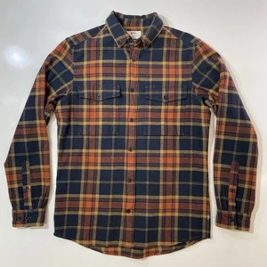 Fjällräven Herren Langarm Övik Twill Hemd Regular Fit Small Autumn Leaf/Navy - Bild 1 von 10