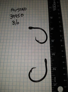 Ganchos circulares fuertes Mustad 39950NP-BL 8/0 Ultra Demon 3x - Imagen 1 de 4