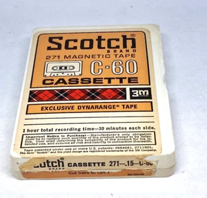 SCOTCH 271 C-60 Blank Audio Cassette Tape (Sealed) NEW - Picture 1 of 5