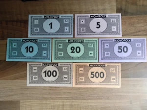 MONOPOLY MONEY ... 25 ASSORTED HASBRO NOTES - Picture 1 of 1