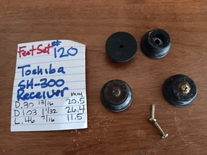 📈TOSHIBA FEET SET #120 SA-300 STEREO RECEIVER ⚡️ - Picture 1 of 2