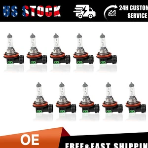 10PCS H11 12V 55W Super Bright Warm White Fog Halogen Bulb Car Head Light Lamp - Picture 1 of 9