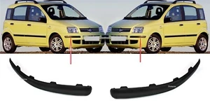 PAIR LEFT+RIGHT FRONT BUMPER MOLDING TRIM 2PCS. FITS FIAT PANDA 2003-2012 - Picture 1 of 8