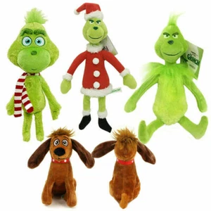 Grinch Plush Doll How the Grinch Stole Stuffed Christmas Kids Toys Gift - Picture 1 of 17