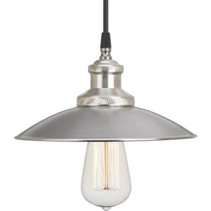 Progress Lighting Archives Collection 1-Light Antique Nickel Pendant - Picture 1 of 3