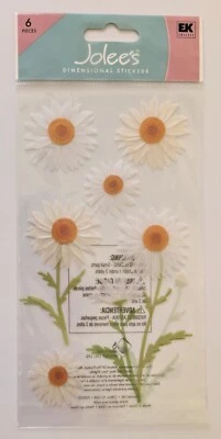 Jolee's White Vellum Daisies Daisy Flowers Scrapbooking Stickers - Image 1 of 2