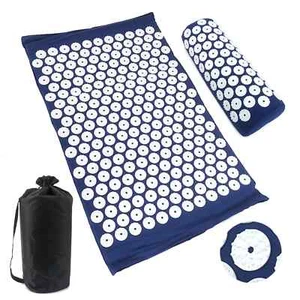Juego de alfombrillas y almohadas de acupresión para aliviar el dolor estrés de acupuntura - Imagen 1 de 41
