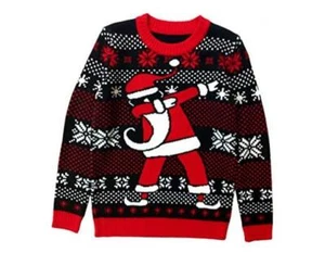 Funny Christmas Sweater for Boys and Girls Holiday Xmas Gift Large Multicolor - Picture 1 of 7