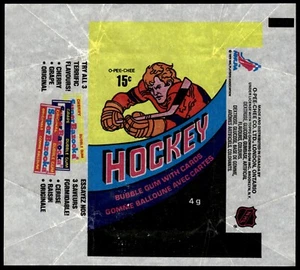 1978-79 OPC O-Pee-Chee Hockey Card Wax Pack Wrapper - Zdjęcie 1 z 2