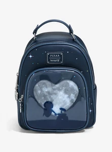 Mini Mochila Loungefly Disney Pixar Wall-E Eve y Wall-E Corazón Luna Espacio - Imagen 1 de 5