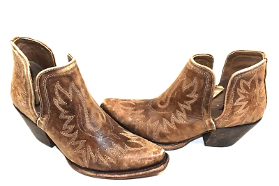 Ariat Style 10031487 Dixon DISTRESSED Ankle Boots Brown Snip Toe Women’s 9.5 B - Image 1 of 4