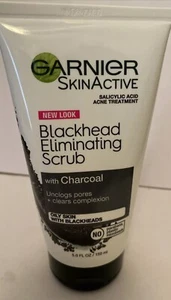 Garnier Clean Scrub Blackhead Eliminating 5.oz Sealed New Face Cleaner Acne - Picture 1 of 5