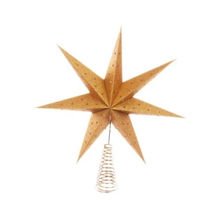 Gold Glitzer Papier Stern Weihnachtsbaum Topper 30 cm/12 Zoll Durchmesser - Bild 1 von 3