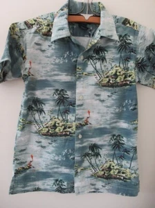 Camisa Polo Ralph Lauren Niños Abotonada Estampado Vacaciones Hawaiano Luau Beach Talla 6 - Imagen 1 de 4
