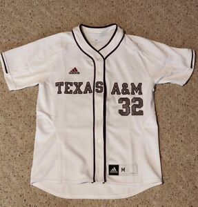 Adidas Texas A&M Aggies Baseball Jersey Sewn Stitched #32 CHROSTOWSKI Mens M New