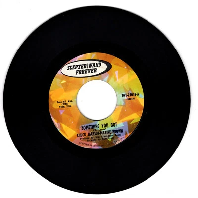 CHRIS JACKSON-MAXINE BROWN Something You Got VG++ 45 RPM REISSUE  Foto 1 de 2
