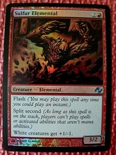 MtG Foil SULFUR ELEMENTAL 108/165 Planar Chaos PLC Ships WORLDWIDE Magic NM