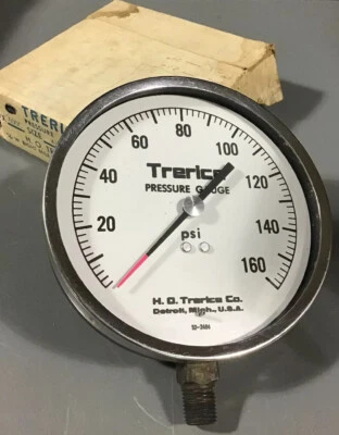 TRERICE 4.5" Pressure Gauge 0-160 PSI No. 600C - Image 1 of 4