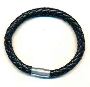 Armband geflochten schwarz - Länge 20,5  cm - Bild 1 von 1