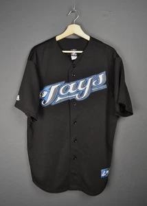 Toronto Blue Jays Vintage 9 Arencibia Jersey 00s L Black Majestic - Picture 1 of 12