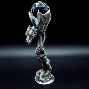 Vintage Myths & Legends Dragon W.U.L with large crystal topper 595g H17cm - Picture 1 of 14